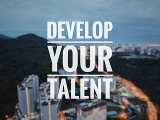 Obraz premium text on blurred nature background