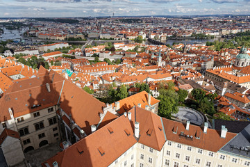 Fototapeta na wymiar 展望台よりプラハの街風景