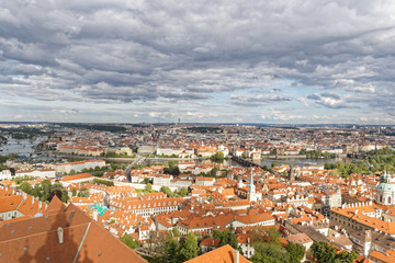 Fototapeta na wymiar 展望台よりプラハの街風景