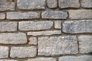  fragment of an old wall of white stone