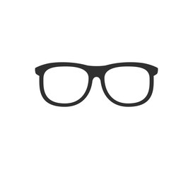black eyeglasses frame. Isolated Vector Illustration
