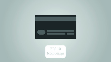 Empty plastic card design template