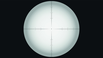 Vector sniper riffle aim view