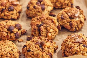 Homemade oatmeal cookies 
