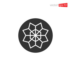Snowflakes Icon Design Vector Template