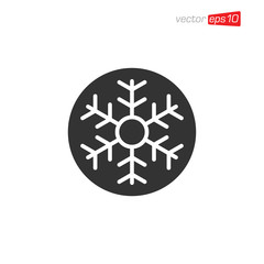 Snowflakes Icon Design Vector Template