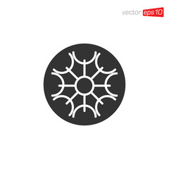 Snowflakes Icon Design Vector Template