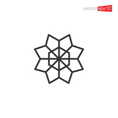 Snowflakes Icon Design Vector Template