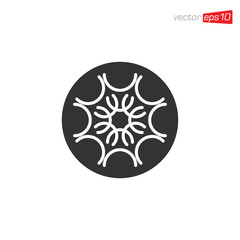 Snowflakes Icon Design Vector Template