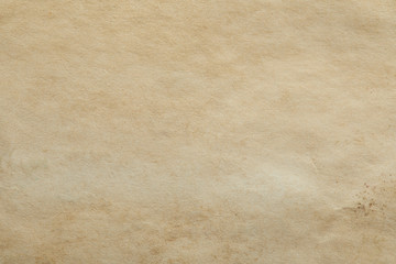 top view of vintage beige paper texture with copy space