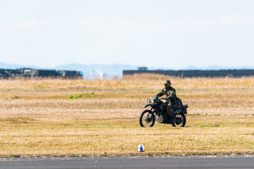 陸上自衛隊　偵察用オートバイ