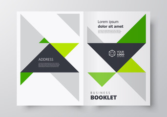 Booklet design template, creative business brochure