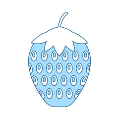 Icon Of Strawberry In Ui Colors