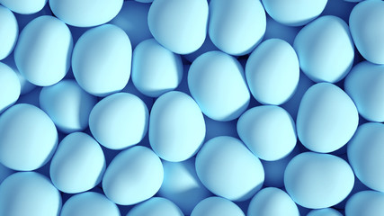 Beautiful background with beads, particles and simulation. 3d illustration, 3d rendering.