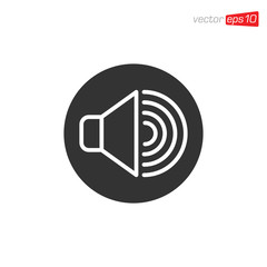 Speaker or Loudspeaker Icon Design Vector