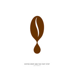 abstract coffee bean with the liquid drop