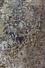 Hand drawn acrylic painting. Abstract art background. Acrylic painting on canvas. Color texture. Fragment of artwork. Brushstrokes of paint. Modern art. Colorful canvas. Close up.