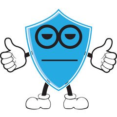 cartoon characters with shield