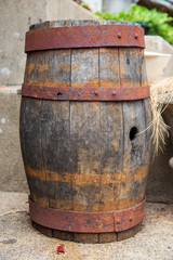 Fototapeta premium old wooden barrel