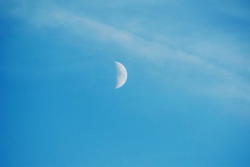 Half moon sky