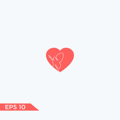 beauty love  fairy silhouette for your logo  label  emblem