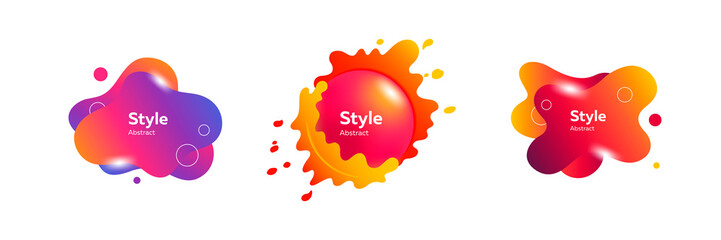 Modern composition of trendy abstract geometric shapes. Design template for logo, flyer or presentation. Abstract form dynamic composition. Modern style vector illustration