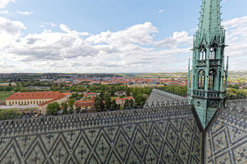 聖ヴィート大聖堂の塔からの景色