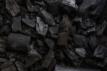 coal background. charcoal woody black.  lot of wood