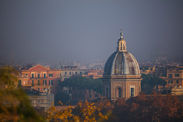 Fototapeta na wymiar A view of a chapel in Rome, Italy