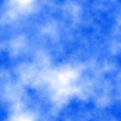 Blue seamless sky background pattern. Colors: cadet blue, wild blue yonder, periwinkle, cornflower, blue bell.