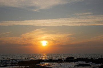 Fototapeta na wymiar beautiful sea before sunset