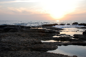 beautiful sea before sunset