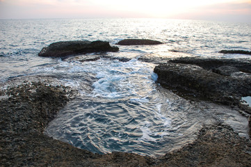 beautiful sea before sunset