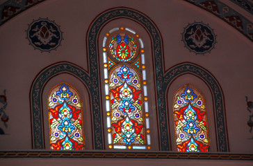Multi-colored stained glass