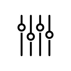 audio mixer icon in trendy flat design