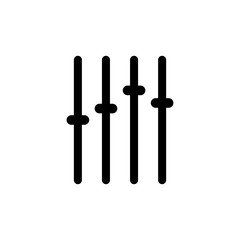 audio mixer icon in trendy flat design