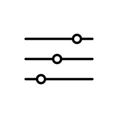 audio mixer icon in trendy flat design