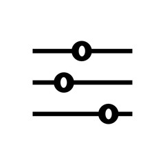 audio mixer icon in trendy flat design