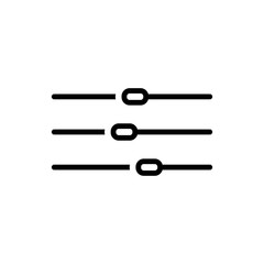 audio mixer icon in trendy flat design