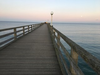 Br&uuml;cke in binz auf Insel R&uuml;gen in deutschland