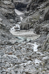 Höhle im Eisfeld, Kjenndalsbreen Gletscher im Jostelalsbreen Nationalpark, Norwegen