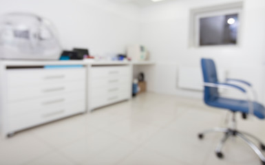 Blurred Medical lab room with high quality equipment