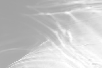Fototapeta premium Water texture overlay effect for photo and mockups. Organic drop diagonal shadow and light caustic effect on a white wall. 