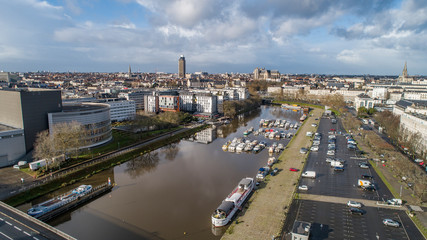 Obraz premium Nantes - canal Saint-Félix Erdre