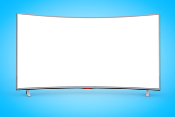 Obraz premium Modern Curved Led or LCD TV Screen. 3d Rendering