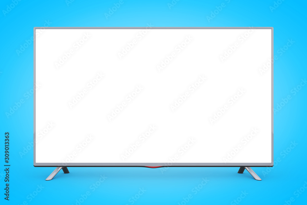 Aufkleber modern flat led or lcd tv. 3d rendering