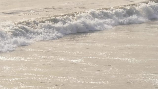 Ocean waves at Santa Monica Beach