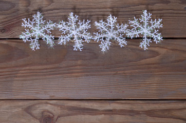 flowers on wooden background