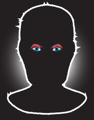 Black Balaclave And Eyes