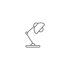 Desk lamp flat icon 